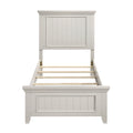 Farmhouse Style Twin Size Panel Bed 1Pc Classic White Finish Modern Bedroom Wooden Furniture Box Spring Required Twin White Wood Bedroom Farmhouse,Modern Panel Wood