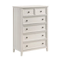 Classic White Finish Chest Of 6 Drawers Storage 1Pc Modern Bedroom Furniture Farmhouse Style White Bedroom Farmhouse,Modern Wood