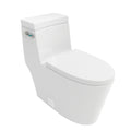 Ceramic One Piece Toilet,Single Flush With Soft Clsoing Seat White Ceramic