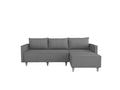 Aybuke Sectional, Grey Grey Foam Solid Wood 5 Seat