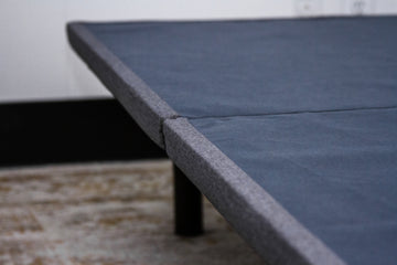 Upholstered Platform Frame Cal King California King Black Gray Upholstered