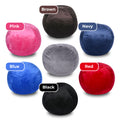 Minky Velvet Bean Bag Chair, Black 4Ft Plush Floor Chair For Kids And Adults W Washable Cover, Lounge Chair With Stretchable Fabric, Comfy Bedroom Chair, Filled With Shredded And Memory Foam. Black Velvet