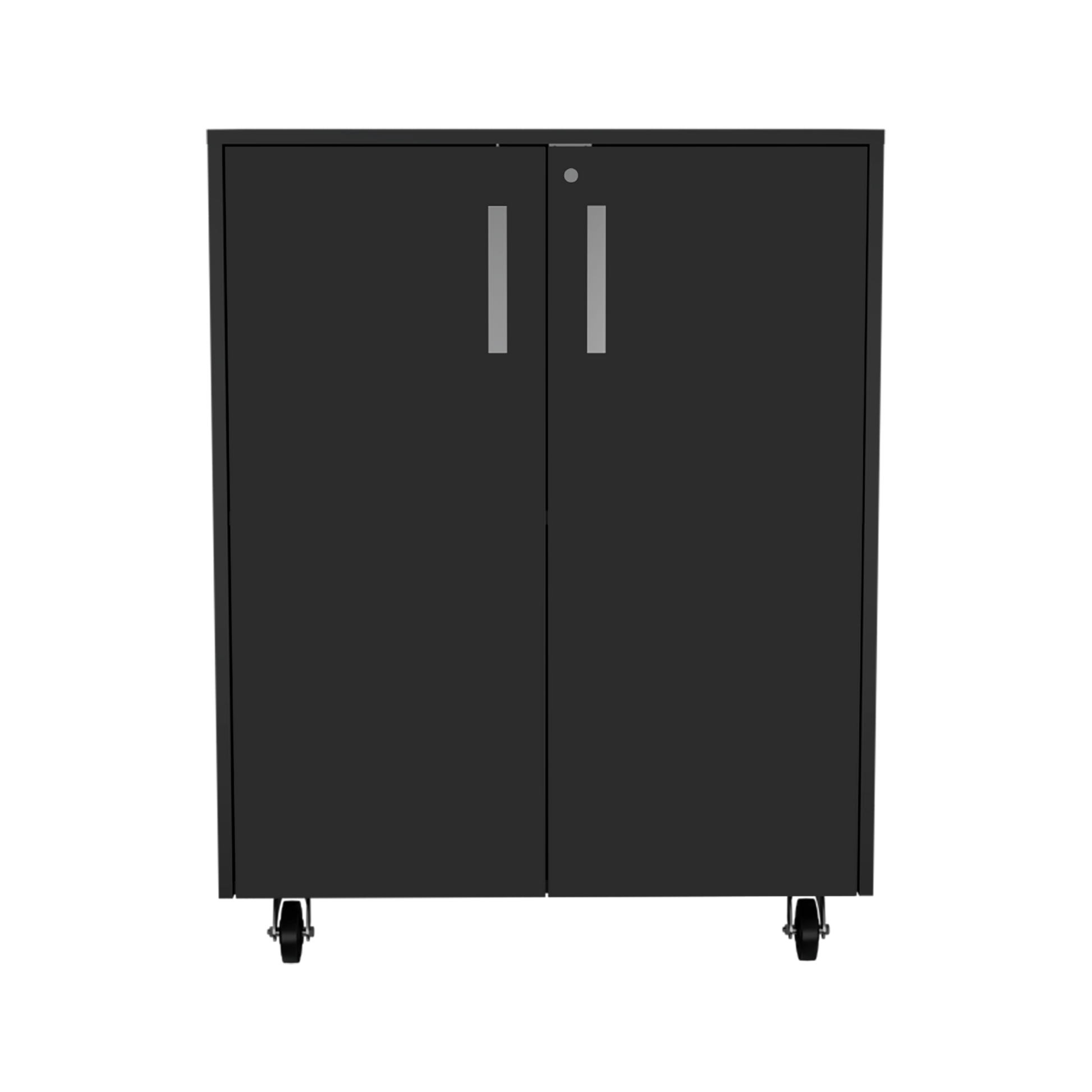 Black 2 Piece Garage Set Black Wood