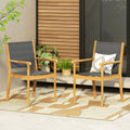 Cordoba Kd Dining Chair No Teak Garden & Outdoor Modern 2 Person Seating Group Acacia Wood