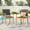 Cordoba Kd Dining Chair No Teak Garden & Outdoor Modern 2 Person Seating Group Acacia Wood