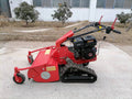 Professional Commercial Rotary Lawn Mower For High And Thick Grass Red Iron
