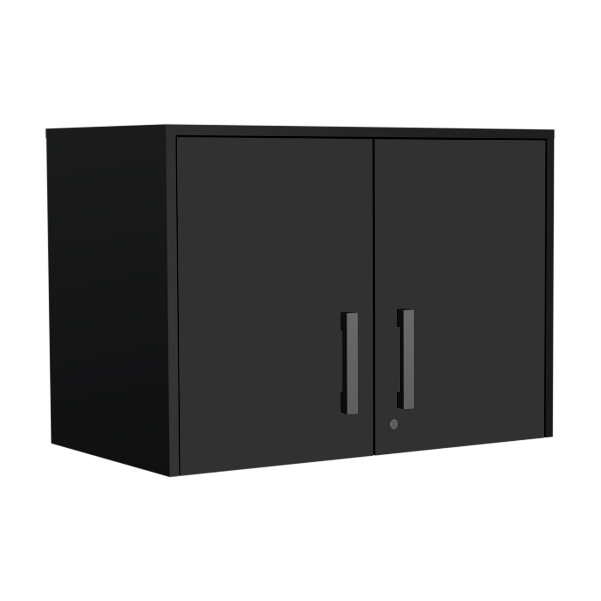 Black 2 Piece Garage Set Black Wood