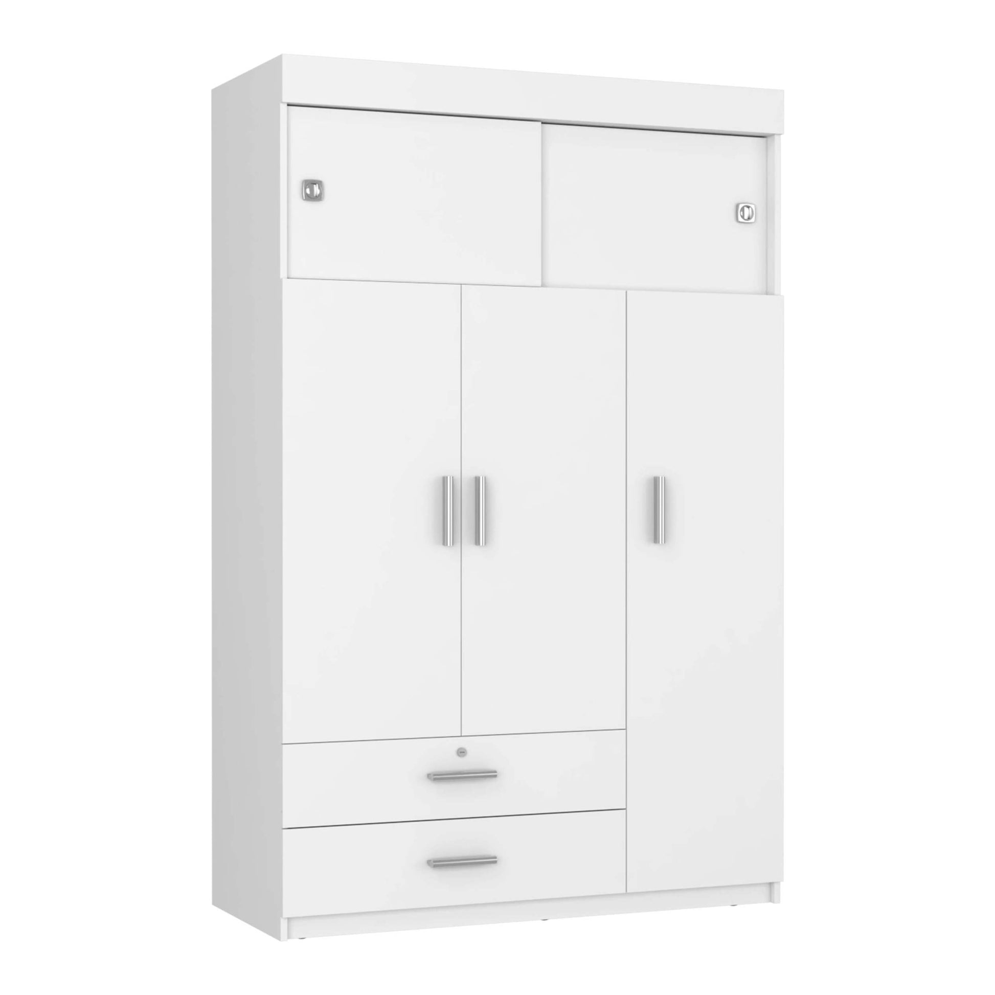 Marshall White And Light Oak 2 Piece Bedroom Set White Oak Wood