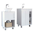 White 2 Piece Bathroom Set White 2 2 18 To 23 In 32 To 35 In Bathroom Freestanding 15 20 Inches Wood