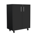 Black 5 Piece Garage Set Black Wood