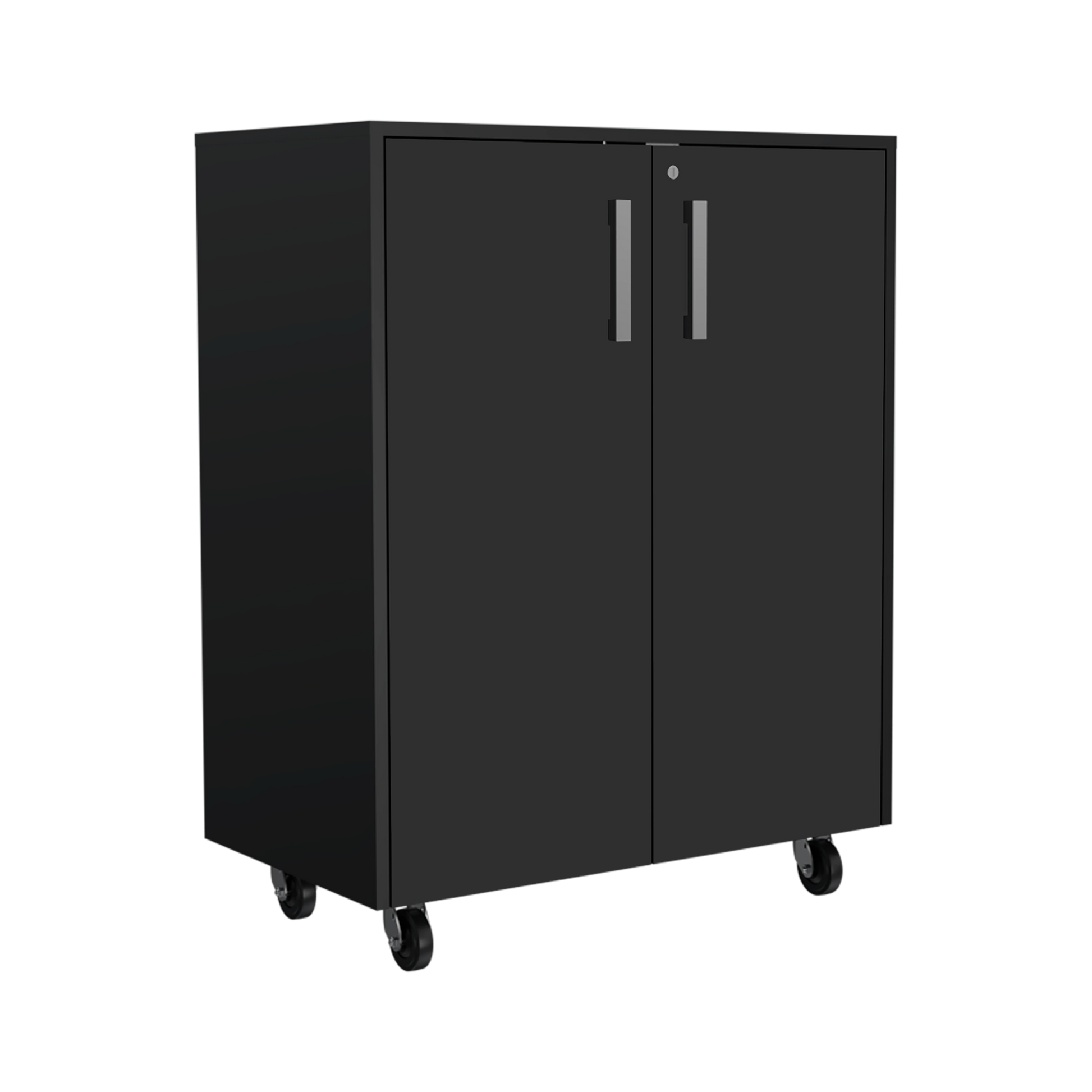 Black 5 Piece Garage Set Black Wood