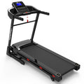 Treadmills For Home, Electric Treadmill With Automatic Incline, Foldable 3.5Hp Workout Running Machine Walking, Double Running Board Shock Absorption Pulse Sensor Bluetooth Speaker App Fitshow.