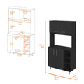 Sierra Black 5 Piece Garage Set Black Wood
