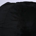 Minky Velvet Bean Bag Chair, Black 4Ft Plush Floor Chair For Kids And Adults W Washable Cover, Lounge Chair With Stretchable Fabric, Comfy Bedroom Chair, Filled With Shredded And Memory Foam. Black Velvet