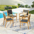 Cordoba Kd Dining Chair No Teak Garden & Outdoor Modern 2 Person Seating Group Acacia Wood