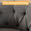 Swivel Chair With Ottoman, Modern Luxury Velvet Swivel Accent Chair, Comfy Round Armchair, Single Sofa Armchair With Lounge Seat For Bedroom Office Reading Spaces,Set Of 1,Dark Grey Dark Gray Teddy
