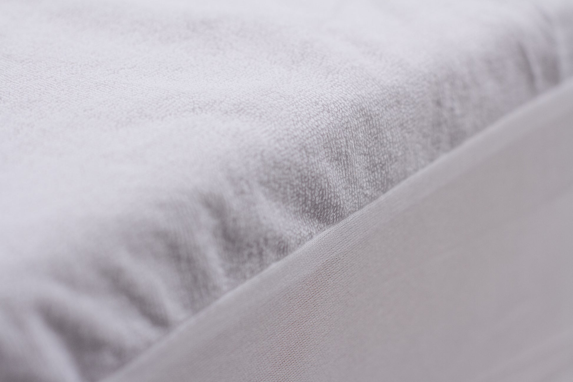 Cotton Loop Mattress Protector King White Cotton