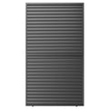 Louver Grille 1 3 10Ft Aluminum Frame & Louvers Black Aluminium