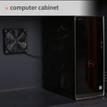 Industrial Pc Cabinet Metal Computer Cabinet Industrial Mobile Security Lcd Computer Cabinet Enclosure, Gray Orange, Suitable For Up To 27 Inch Monitors Gray Abs Steel Q235