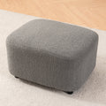 Swivel Chair With Ottoman, Modern Luxury Velvet Swivel Accent Chair, Comfy Round Armchair, Single Sofa Armchair With Lounge Seat For Bedroom Office Reading Spaces,Set Of 1,Dark Grey Dark Gray Teddy