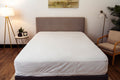 Fully Encased Mattress Protector Queen White Fabric