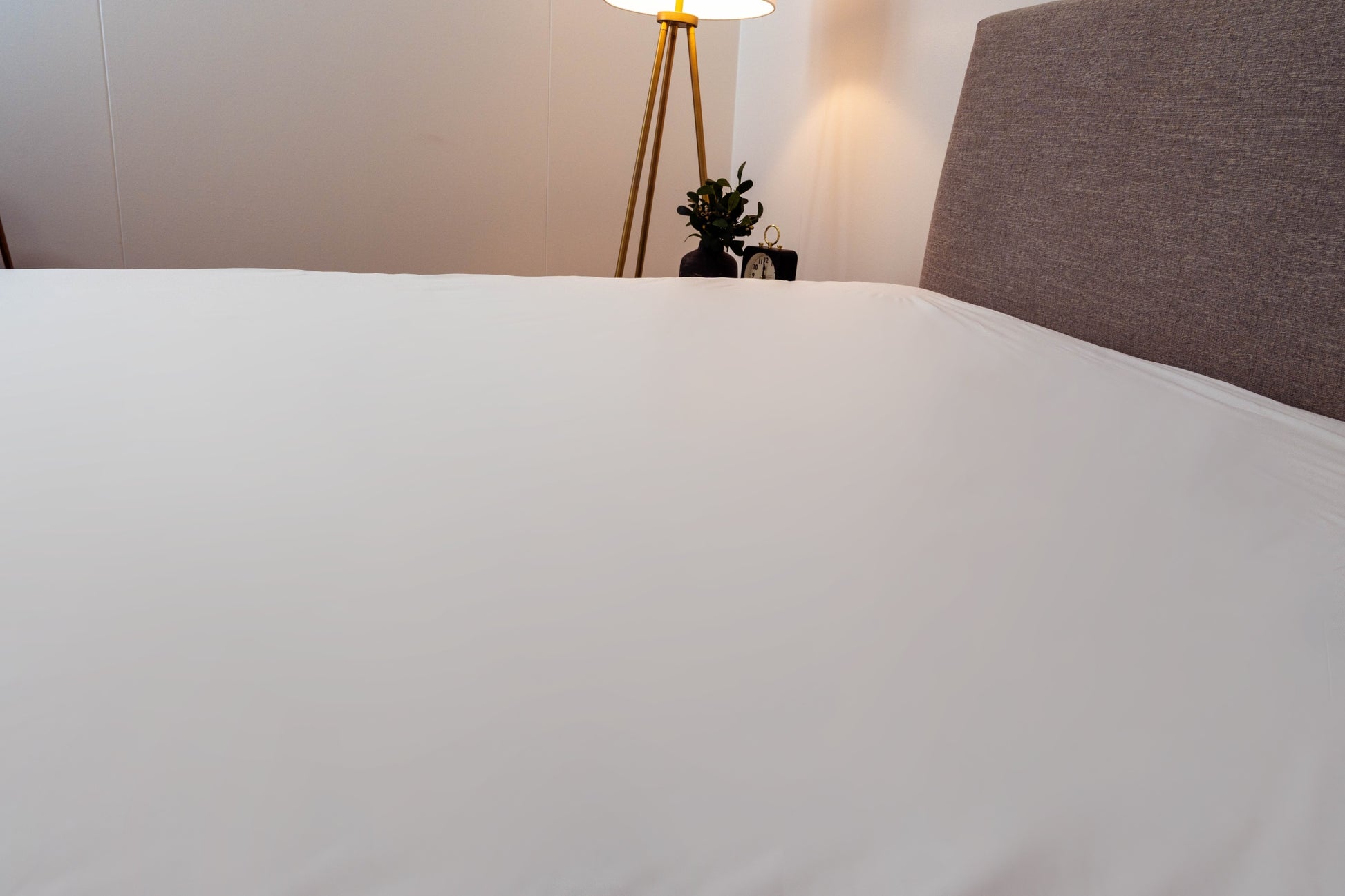 Fully Encased Mattress Protector King White Fabric