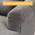 Swivel Chair With Ottoman, Modern Luxury Velvet Swivel Accent Chair, Comfy Round Armchair, Single Sofa Armchair With Lounge Seat For Bedroom Office Reading Spaces,Set Of 1,Dark Grey Dark Gray Teddy