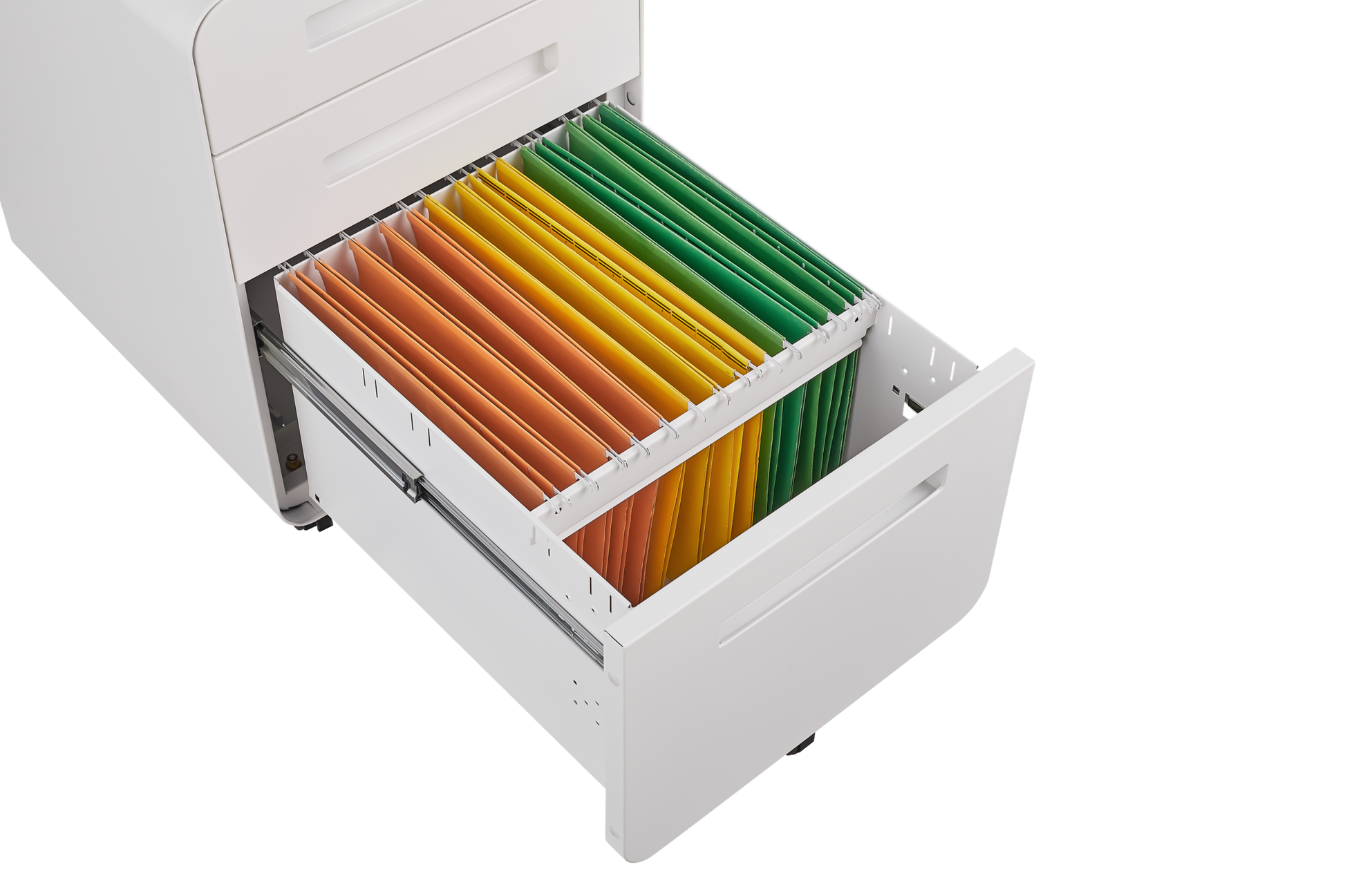 3 Drawer Mobile File Cabinet Under Desk Office,Simple Style Versatile Storage Cabinet For Legal Letter A4 Files, 5 Wheel Design Anti Tilting Cold Rolled Steel Waterproof Moisture Proof White Filing Cabinets 3 4 Drawers White Drawers Included Modern Metal