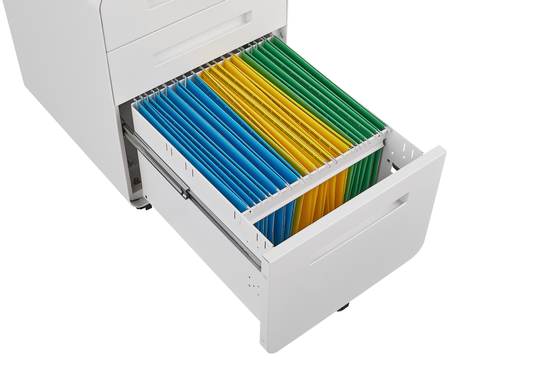 3 Drawer Mobile File Cabinet Under Desk Office,Simple Style Versatile Storage Cabinet For Legal Letter A4 Files, 5 Wheel Design Anti Tilting Cold Rolled Steel Waterproof Moisture Proof White Filing Cabinets 3 4 Drawers White Drawers Included Modern Metal