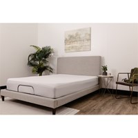 Quiet Comfort Mattress Protectoer Split Top Cal King White Polyester