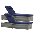 Outdoor Sofa Pe Rattan Furniture Deck Chair Gray Rattan Yes Complete Patio Set Gray Seats 2 Uv Resistant Frame Water Resistant Cushion Garden & Outdoor American Design,American Traditional 2 Person Seating Group Polyester Pe Rattan Iron Waterproof Fabric