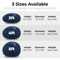 Faux Fur Bean Bag Chair, Navy 3Ft Cozy And Stretchable Fabric Lounger For Children And Adults With Easy Clean Cover, Comfortable Faux Fur Seating For Bedrooms, Filled With Shredded And Memory Foam. Navy Faux Fur