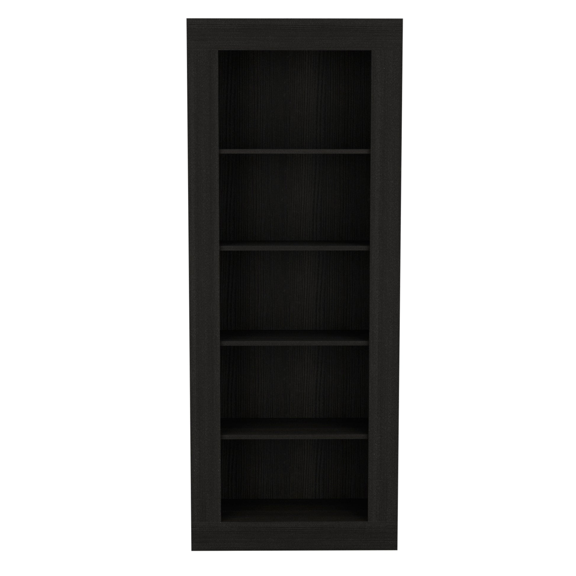 Andina Bookcase, Vertical Design, Five Shelves Black Black Primary Living Space Shelves Included Modern Particle Board Particle Board