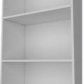 Sutton 4 Shelves Bookcase With Modern Storage Shelves 5 Or More Shelves White Wood Shelves Modern Particle Board Engineered Wood