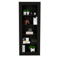 Andina Bookcase, Vertical Design, Five Shelves Black Black Primary Living Space Shelves Included Modern Particle Board Particle Board