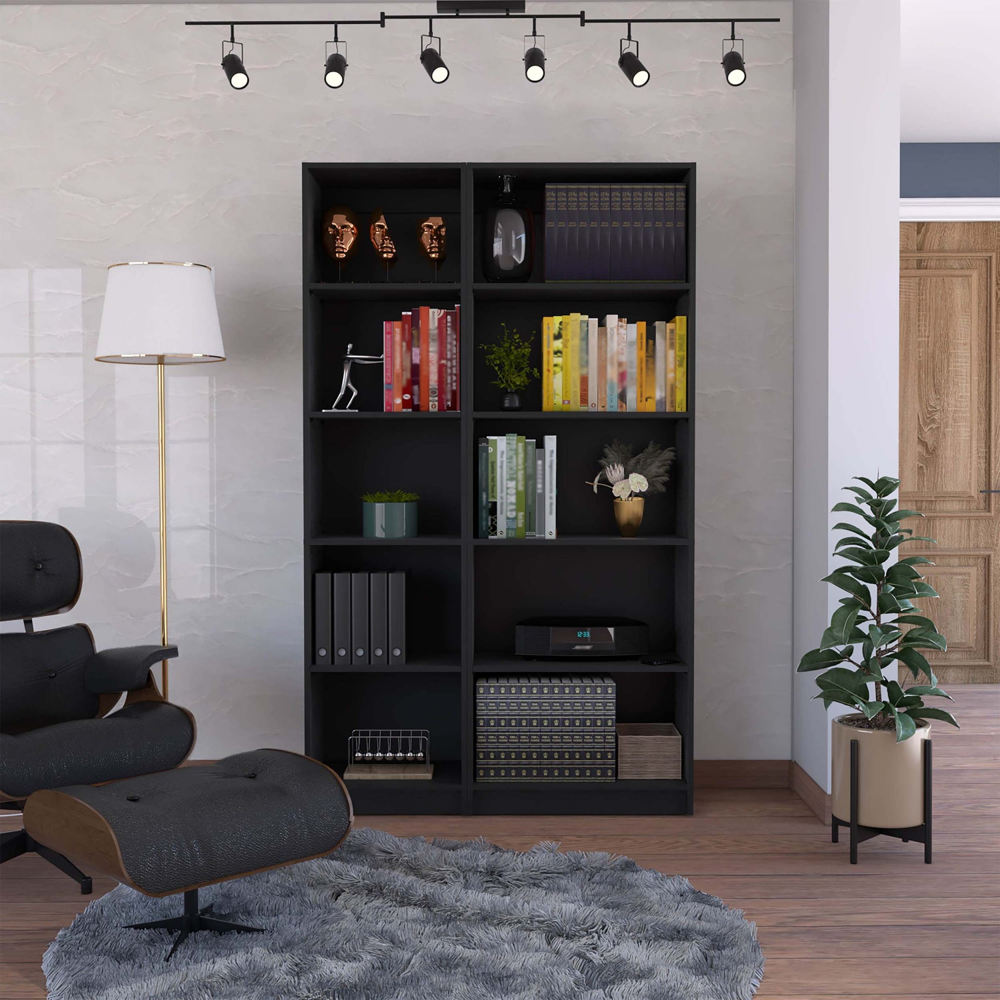 Black 2 Piece Living Room Set 8 Or More Black Standard Horizontal Primary Living Space Closed Back Wood Wood