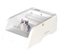 Smart Cat Litter Box Cat Litter Box Wide Opening Cream White Abs Abs