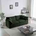 3 Piece Sofa Set Oversized Sofa Comfy Sofa Couch, 2 Pieces Of 2 Seater And 1 Piece Of 3 Seater Sofa For Living Room, Deep Seat Sofa Green Chenille Green Chenille 7 Seat