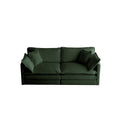 3 Piece Sofa Set Oversized Sofa Comfy Sofa Couch, 2 Pieces Of 2 Seater And 1 Piece Of 3 Seater Sofa For Living Room, Deep Seat Sofa Green Chenille Green Chenille 7 Seat