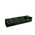 Free Combination Modular Sofa Free,4 Seater Sofa Comfy Chenille Fabric,Sectional Sofa Couch,Green Chenille Green Chenille 4 Seat