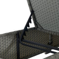 Outdoor Sofa Pe Rattan Furniture Deck Chair Gray Rattan Yes Lounge Gray Seats 2 Uv Resistant Frame Water Resistant Cushion Garden & Outdoor American Design,American Traditional Complete Patio Sets Polyester Pe Rattan Iron Waterproof Fabric