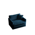 2 Seater Loveseat And Chair Set, 2 Piece Sofa & Chair Set, Loveseat And Accent Chair2 Piece Upholstered Chenille Sofa Living Room Couch Furniture 1 2 Seat ,Blue Chenille Blue Chenille 3 Seat