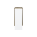 Gateleg Folding Table Space Saving With Compact Design, White Macadamia Living Room Multi Particle Board Particle Board