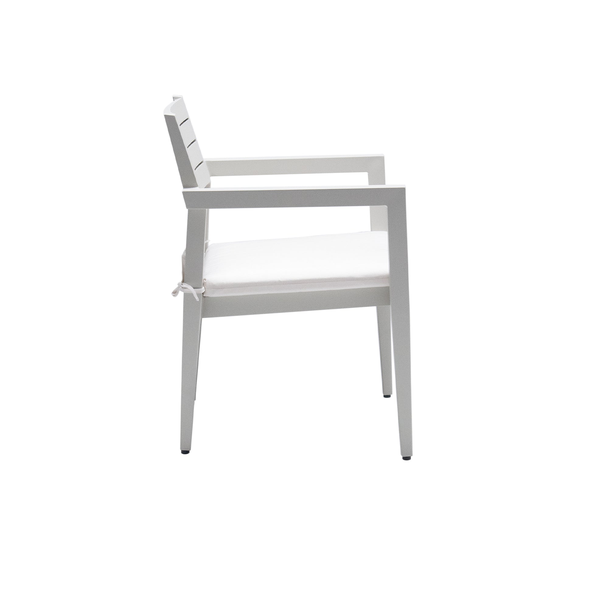 Outdoor Patio Aluminum Stationary Dining Chairs 4Pcs With Outdoor Grade Sunbrella Fabric Cushions, Tapered Feet,Grayish Yes Dining Set Grayish Rust Resistant Frame Garden & Outdoor Fade Resistant Cushion Modern Multiple Chairs Seating Group Foam Aluminum