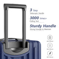 2 Piece Luggage Set With 360 Spinner Wheels Suitcases With Hard Sided Lightweight Abs Material Dark Blue Abs