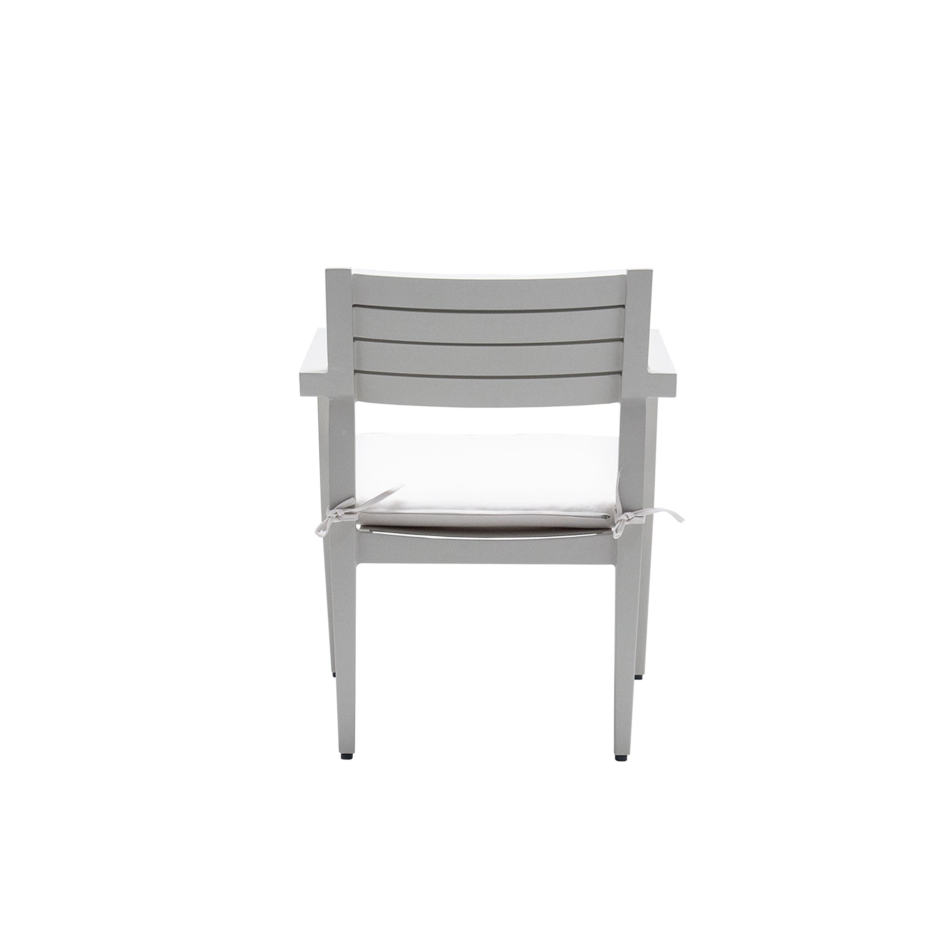 Outdoor Patio Aluminum Stationary Dining Chairs 4Pcs With Outdoor Grade Sunbrella Fabric Cushions, Tapered Feet,Grayish Yes Dining Set Grayish Rust Resistant Frame Garden & Outdoor Fade Resistant Cushion Modern Multiple Chairs Seating Group Foam Aluminum