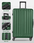 2 Piece Luggage Set With 360 Spinner Wheels Suitcases With Hard Sided Lightweight Abs Material Green Abs