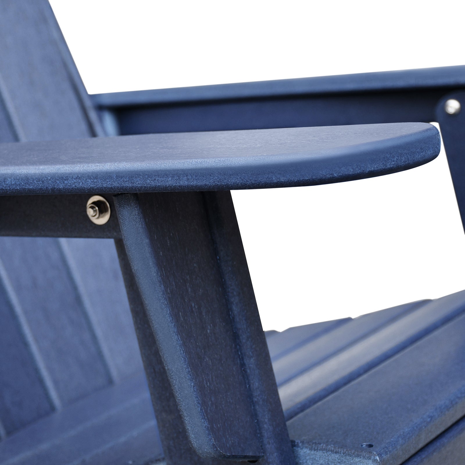 Folding Outdoor Adirondack Chair For Relaxing, Hdpe All Weather Fire Pit Chair, Patio Lawn Chair For Outside Deck Garden Backyardf Balcony, Navy Blue Navy Blue Uv Resistant Frame Garden & Outdoor Beach,Modern Complete Patio Sets Hdpe