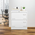 Filing Cabinet Lateral File Cabinet 2 Drawer, White Filing Cabinets With Lock, Locking Metal File Cabinets Three Drawer Office Cabinet For Legal Letter A4 F4 Home Offic Filing Cabinets 1 2 Drawers White Office Drawers Included Metal