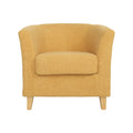 Cortina Fabric Club Chair Mustard Yellow Primary Living Space Casual,Contemporary,Cute Birch Fabric